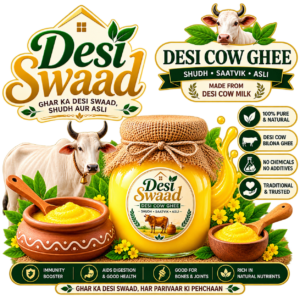 Desiswad A2 Gir Cow Ghee – 100% Pure & Natural | Traditional Bilona Ghee