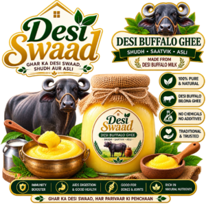 Desiswad A2  Buffalo Ghee – 100% Pure & Natural | Traditional Bilona Ghee